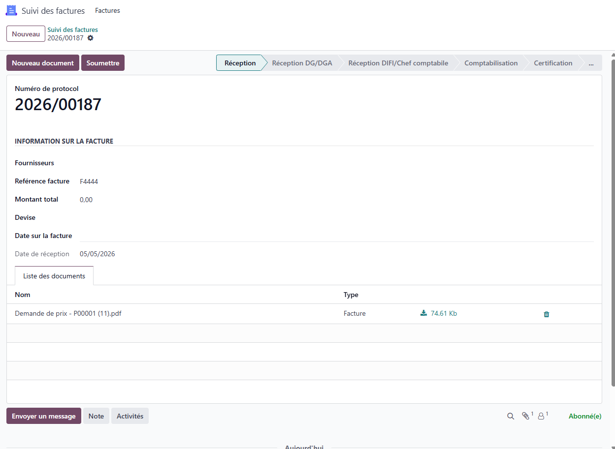 CEC - Invoice Tracking App